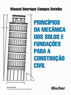 cover image of Princípios da mecânica dos solos e fundações para a construção civil